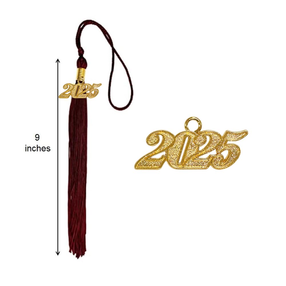 2025 Graduation Cap Tassel with Year Charm - Happy Secret Graduation Ceremony Accessories for High School & College Graduates - Perfect for Commencement, Photo Shoots & Graduation Parties