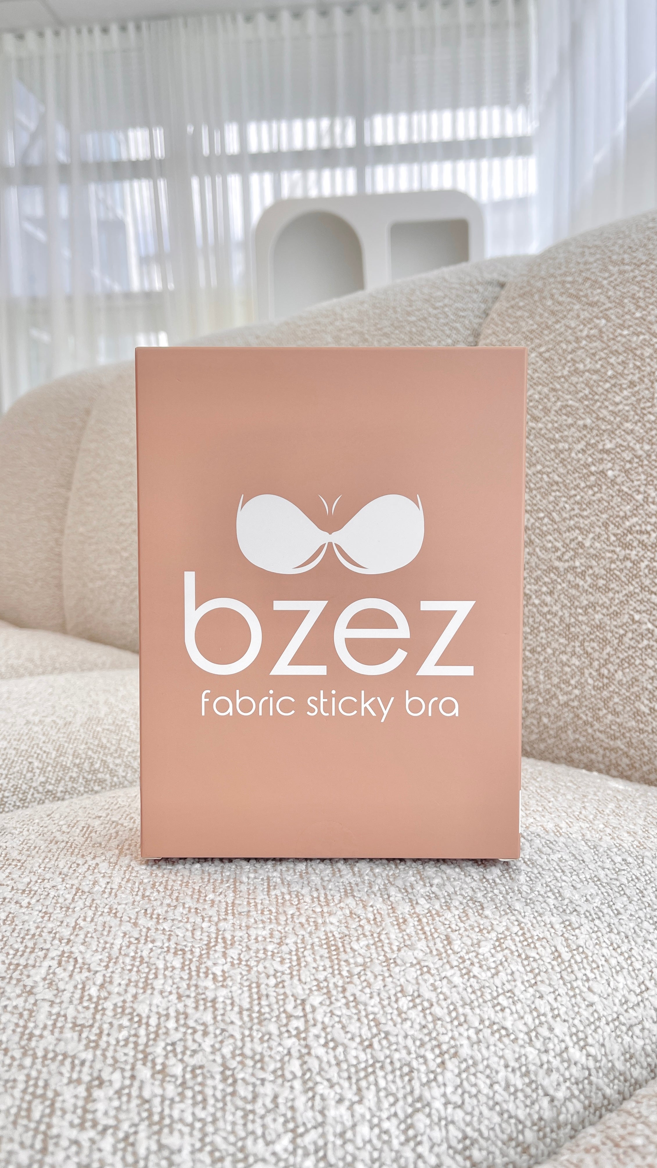 Breeze Fabric Sticky Bra - Onyx Black Adhesive Bra for Women | Invisible Backless & Strapless Support | Perfect for Dresses, Tops & Special Occasions