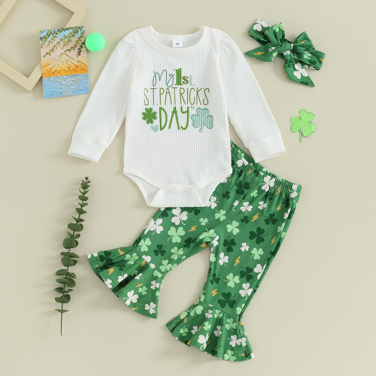 My First Thanksgiving Turkey Onesie - Baby Girl Outfit Newborn Romper Pants | Fall Winter Holiday Clothes for Thanksgiving & Christmas Photo Shoots