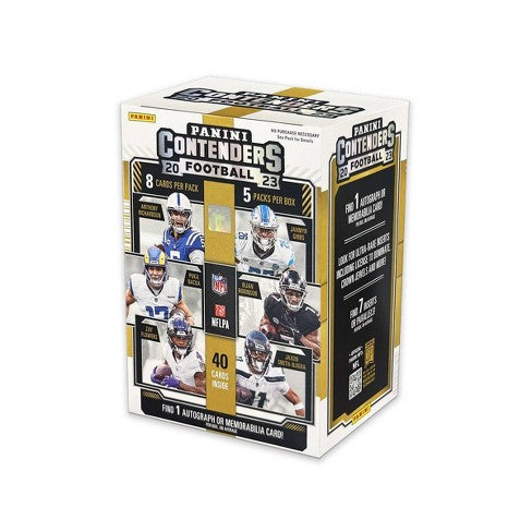 2023 Panini Contenders Football Blaster Box - NFL Trading Cards for Collectors & Fans - Perfect for Gifts, Investments & Game Day Excitement