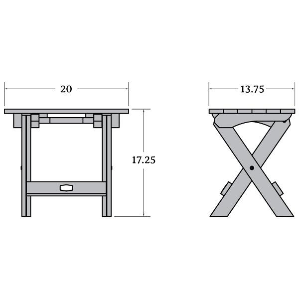 Portable Folding Side Table - Lightweight & Compact for Outdoor, Camping, Travel & Home Use - Perfect for Picnics, BBQs, and Small Spaces