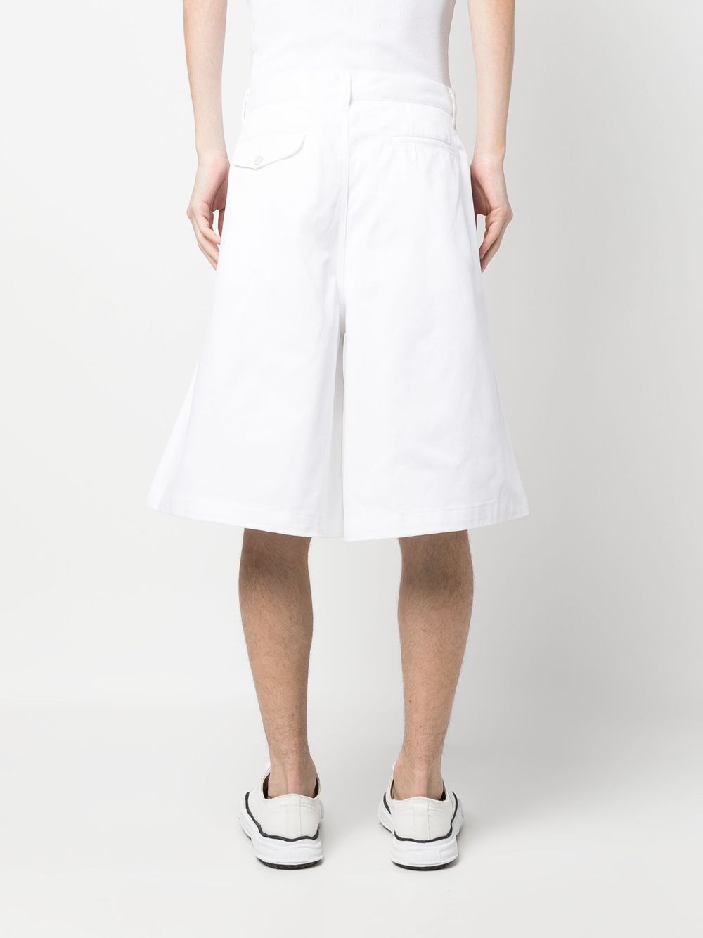 Comme des Garcons White Shorts for Men & Women - Trendy Casual Summer Shorts for Streetwear & Beach Outfits