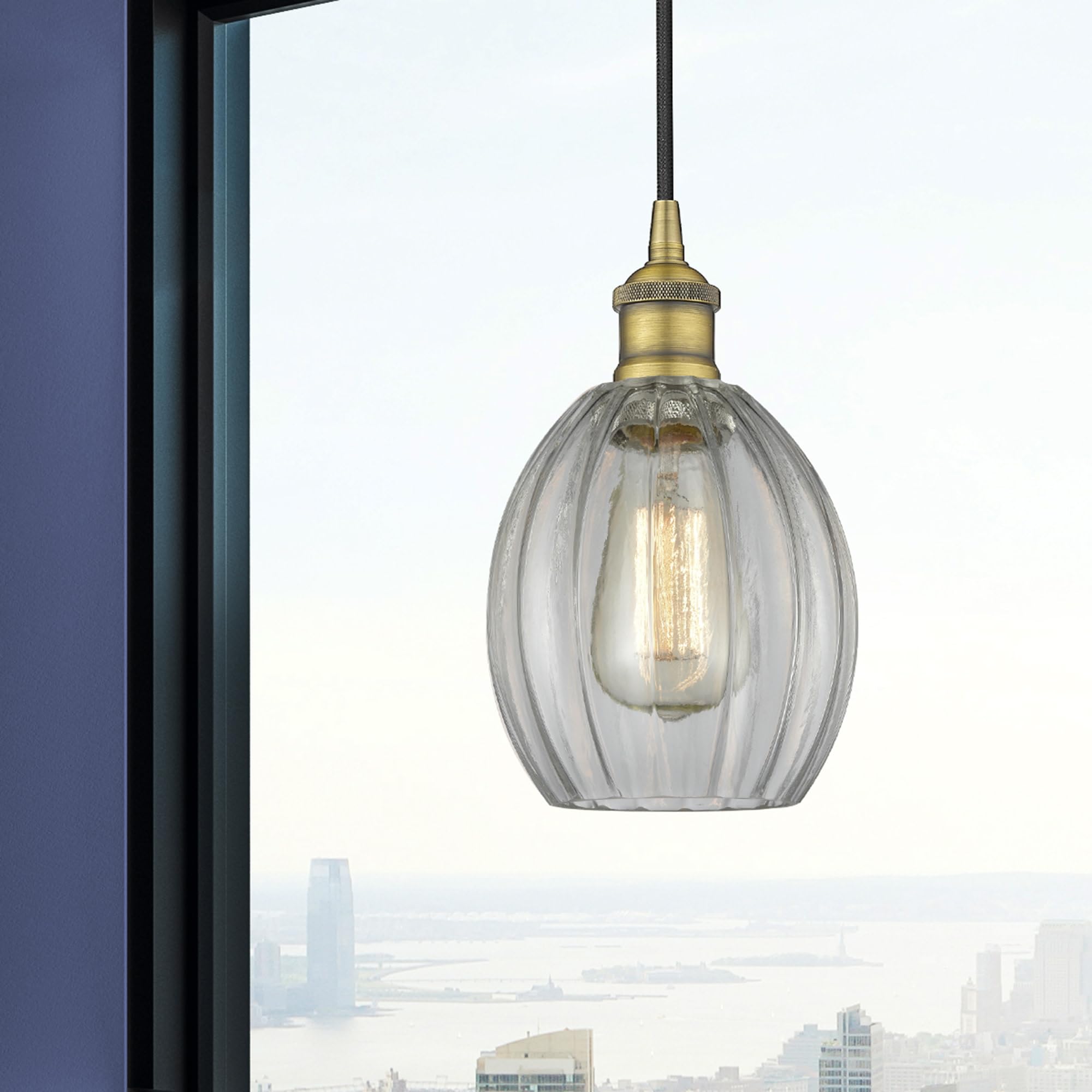 Eaton Industrial Style 1-Light Mini Pendant Light - 10.75