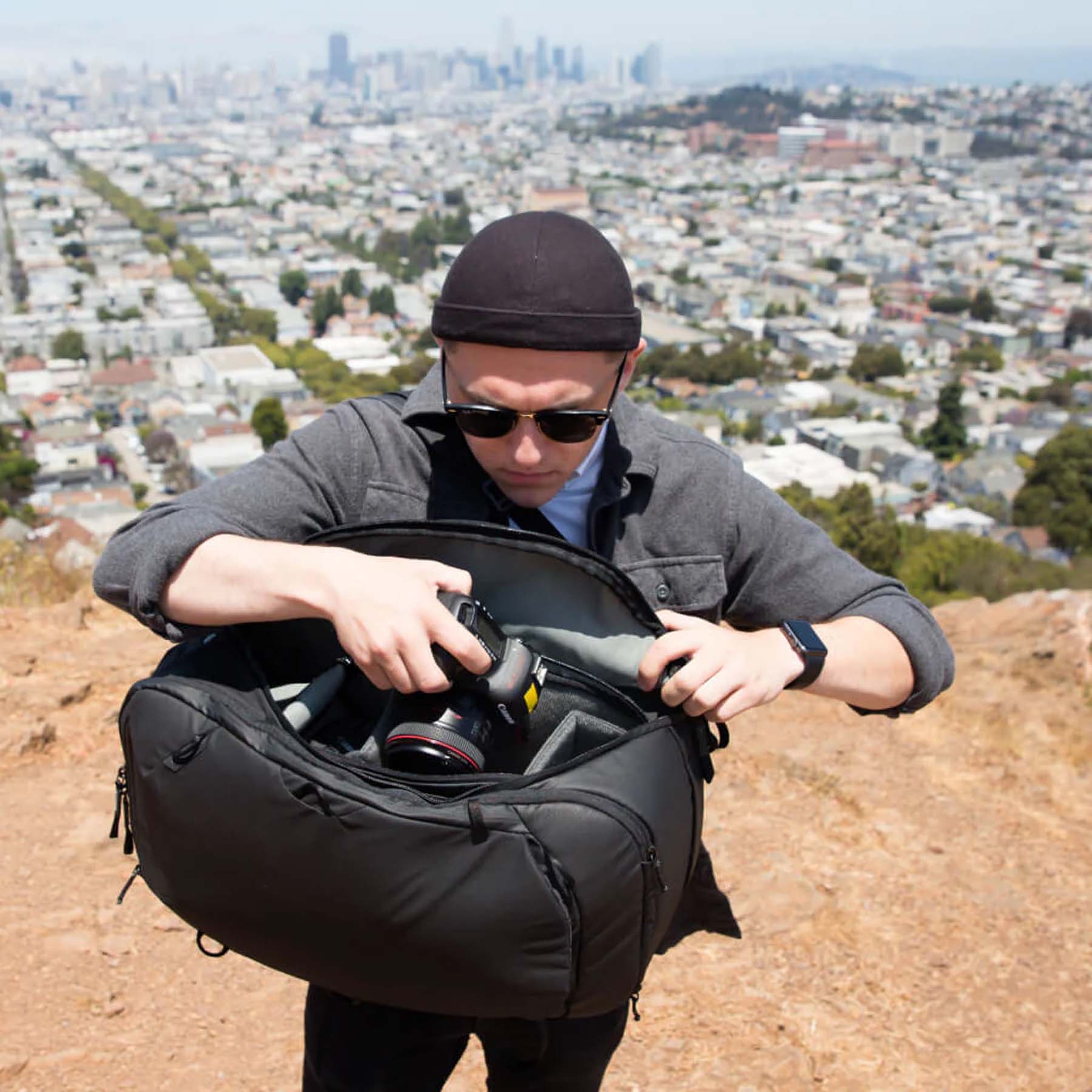 Peak Design 45L Travel Backpack - Durable Carry-On Backpack for Photography Gear & Adventure Travel | Perfect for Hiking, Camping & Airplane Carry-On Luggage
