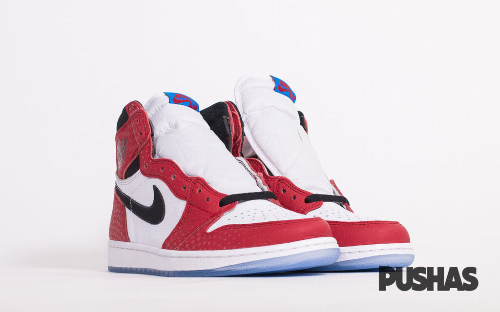 Original Air Jordan 1 'Spider-Man: Into the Spider-Verse' Origin Story Sneakers - Men's Basketball Shoes for Casual Wear & Street Style