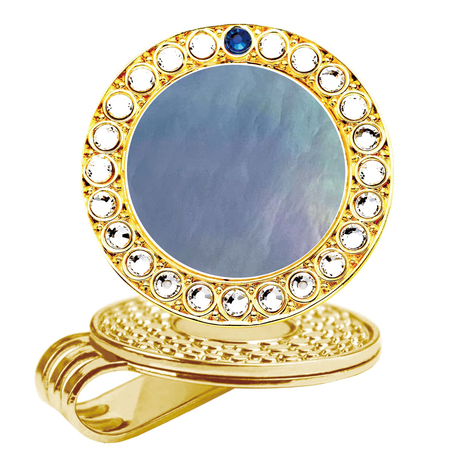 Pearl Crystal Golf Ball Marker Hat Clip - Premium Golf Accessories & Unique Golf Gifts for Women | Perfect for On-Course Marking & Stylish Golf Fashion