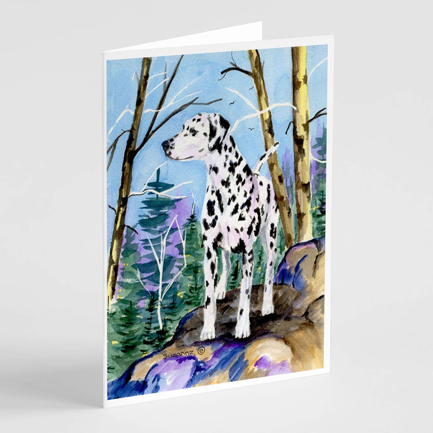 Dalmatian Greeting Cards Pack of 8 - Blank A7 Size 5x7 Note Cards with Envelopes | Whimsical Dog Lover Stationery for Birthdays, Thank You Notes & Special Occasions