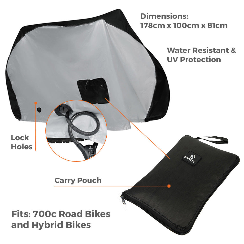 Waterproof Bike Cover for Road Bicycles - All-Weather Protection for Outdoor & Indoor Storage - Perfect for Rain, Snow & Dust Protection