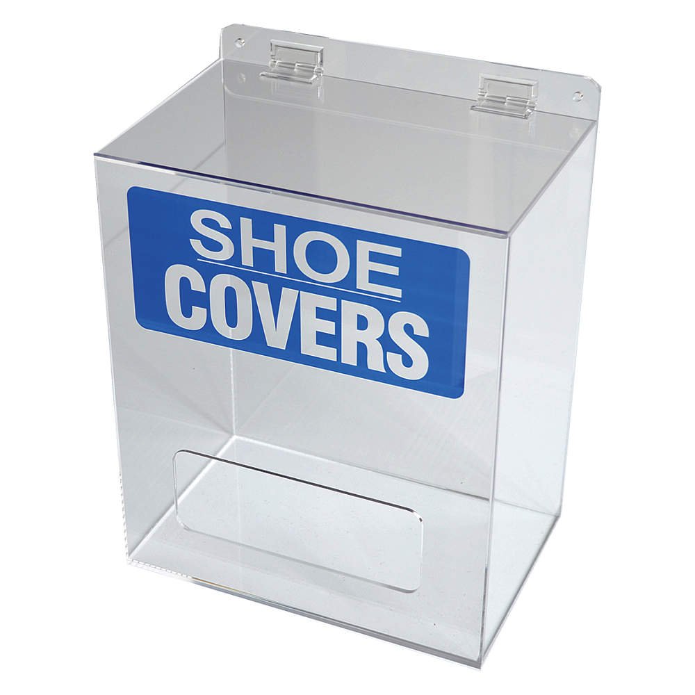 Clear Acrylic Shoe/Boot Cover Dispenser - Hygienic Footwear Protection for Hospitals, Clinics & Home Use