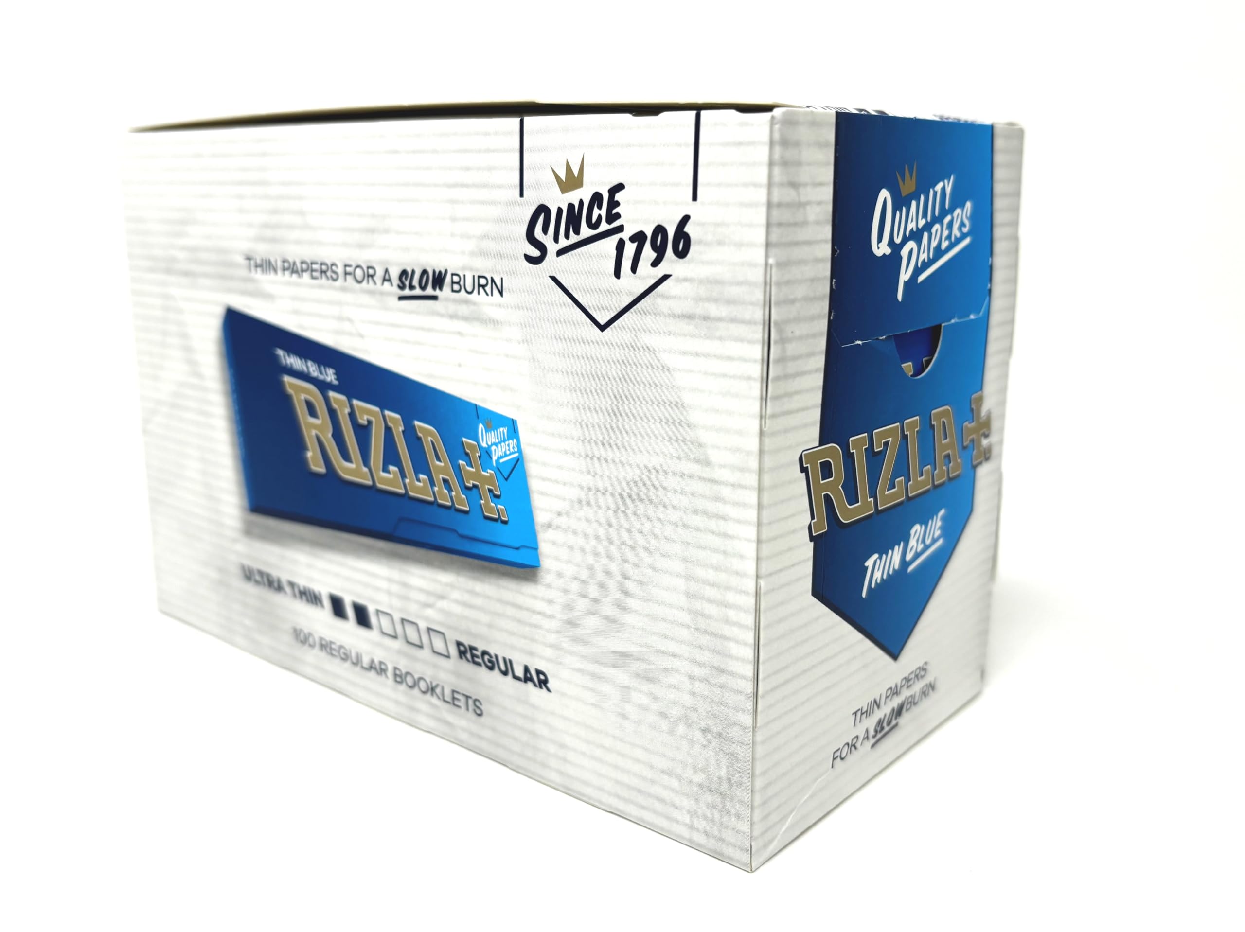 Rizla Regular Blue Rolling Papers - 15 Pack Booklets | Premium Thin Rolling Papers for Smooth Smoking Experience | Perfect for Hand-Rolled Cigarettes & Herbal Blends