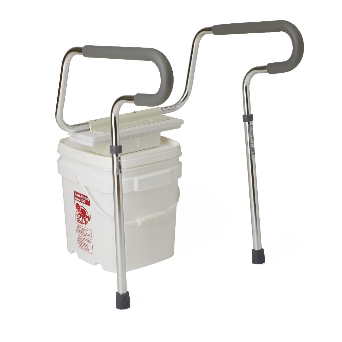 Foldable Toilet Safety Rails for Elderly - Adjustable Bathroom Handrails (1 Pair) - Non-Slip Support for Seniors & Disabled - Ideal for Home Care & Assisted Living Facilities
