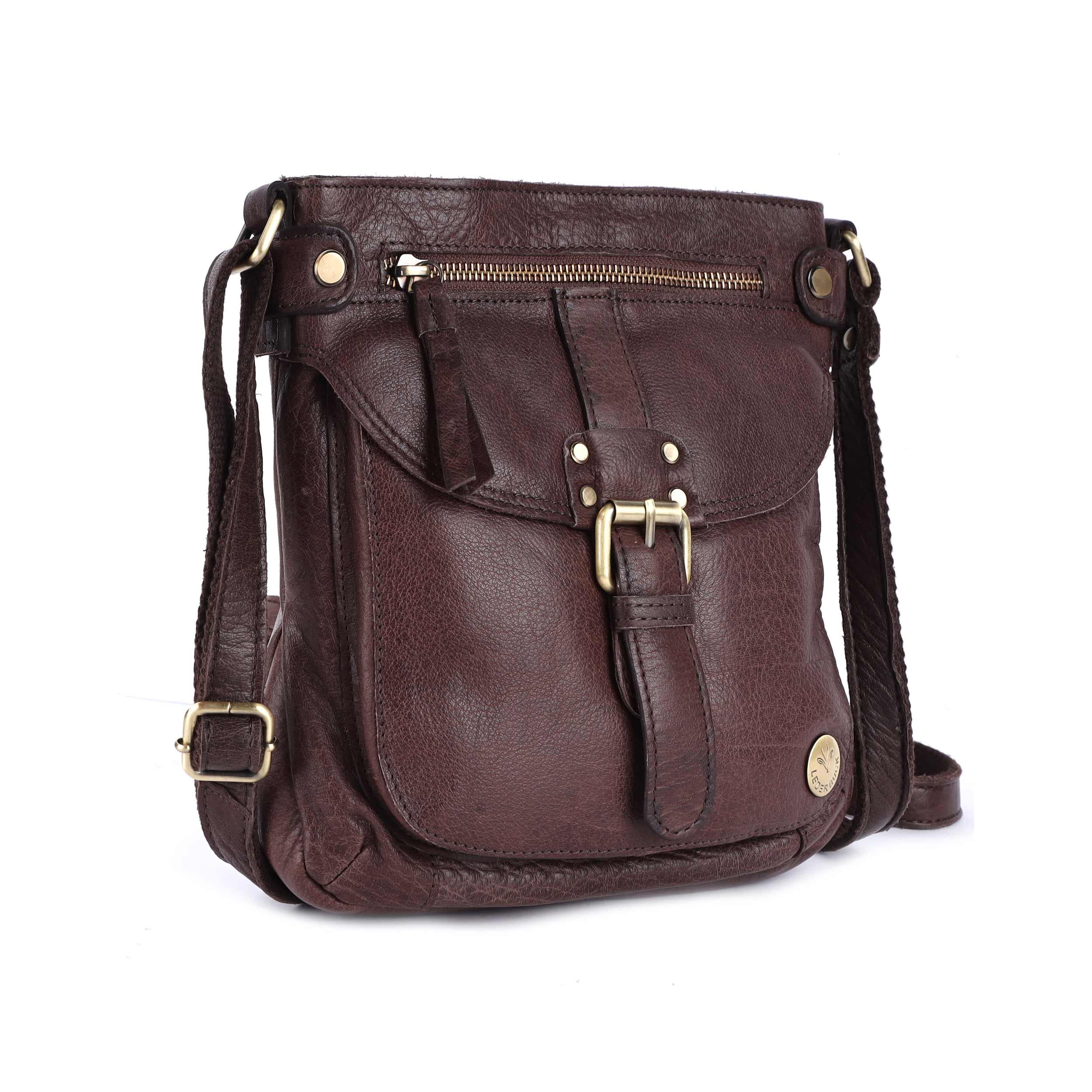 Genuine Leather Small Women's Crossbody Bag - Soft & Stylish Shoulder Purse for Everyday Use, Work, Travel & Shopping