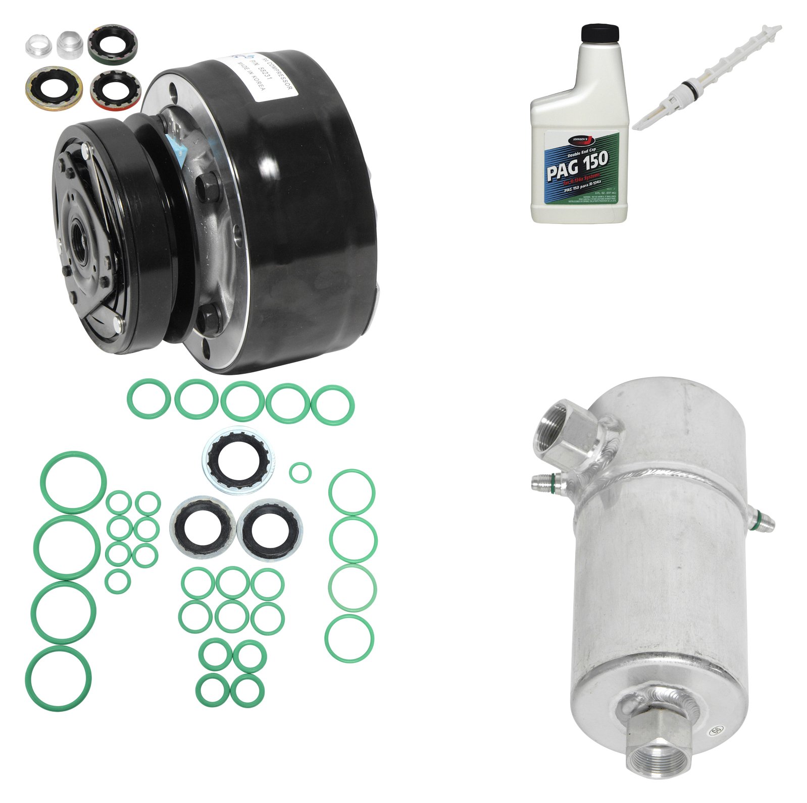 Universal Air Conditioner KT 2622 A/C Compressor & Component Kit - Replacement Parts for Car AC System Repair | Perfect for DIY Mechanics & Auto Shops