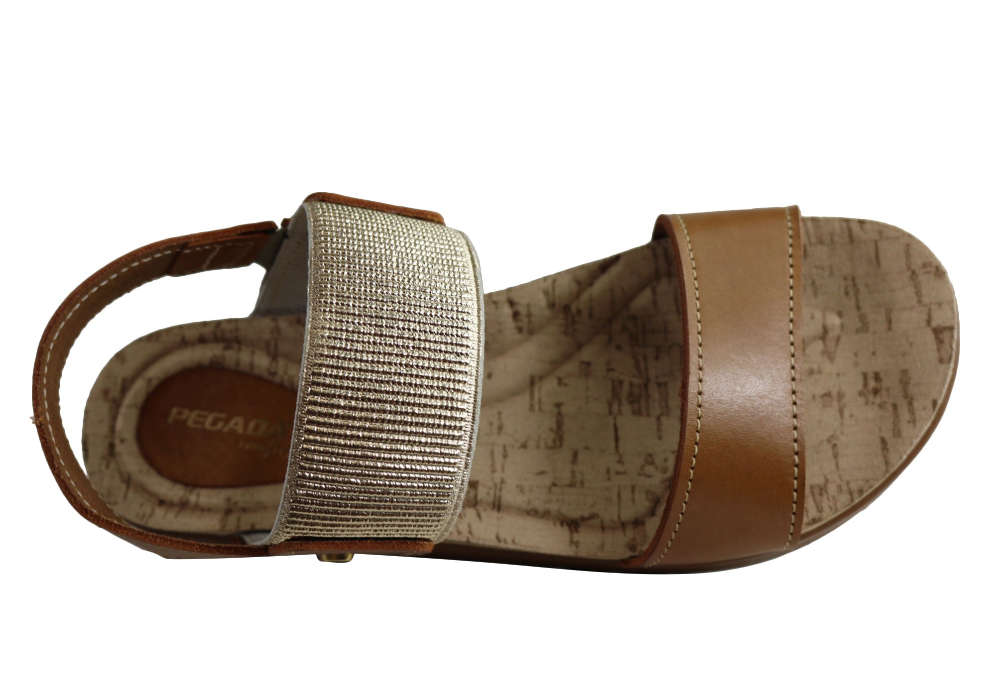 Pegada Rosie Women's Comfort Cushioned Leather Sandals - Handmade in Brazil - Perfect for Beach, Vacation & Summer Outfits