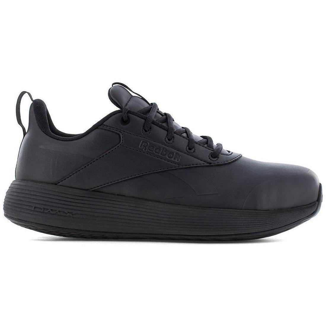 DMXair Comfort+ Composite Toe Athletic Work Shoes for Men - Lightweight Safety Shoes with Cushioning Technology - Ideal for Construction, Warehouse & Industrial Work (Black)