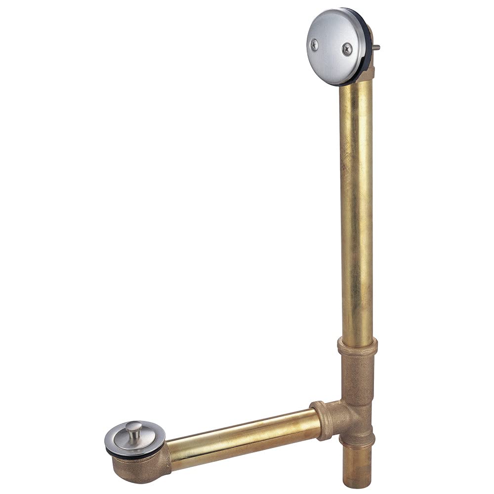 Kingston Brass DLL3168 Brushed Nickel Bathtub Drain and Overflow Kit - 20