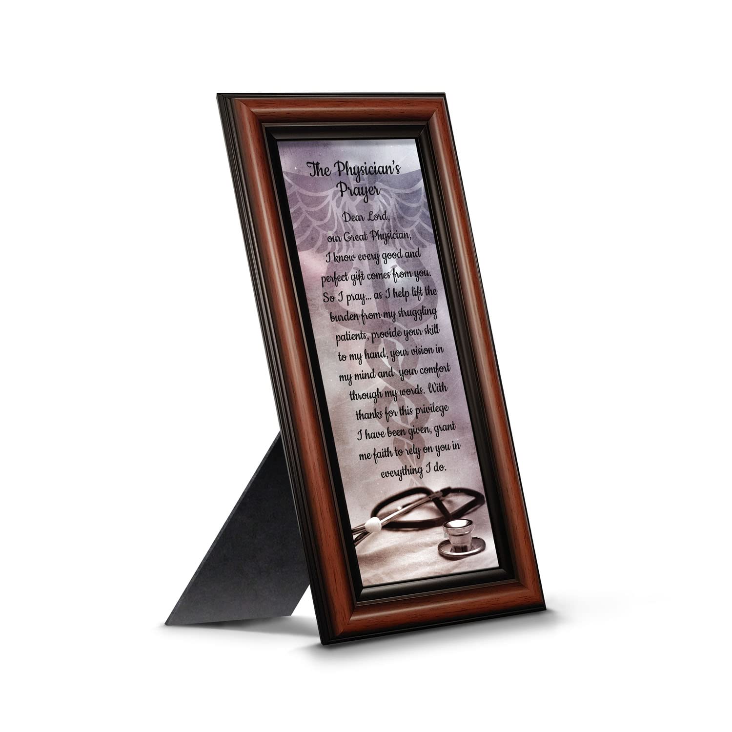 Unique Doctor Gifts for Graduation, Thank You & Office Decor - Physician Prayer Framed Poem (7434W) - Perfect for Medical School Graduates, Nurses & Healthcare Professionals