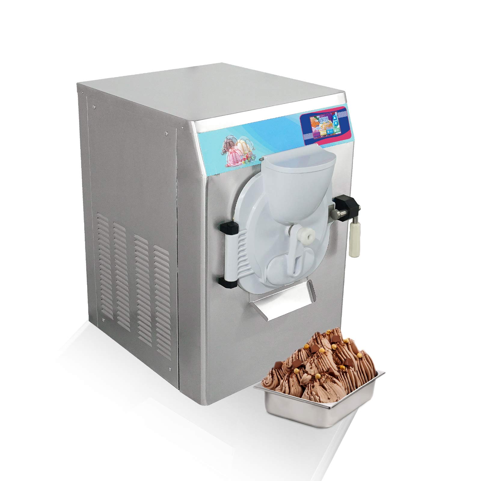 Commercial 14L Hard Ice Cream Maker with 4.3
