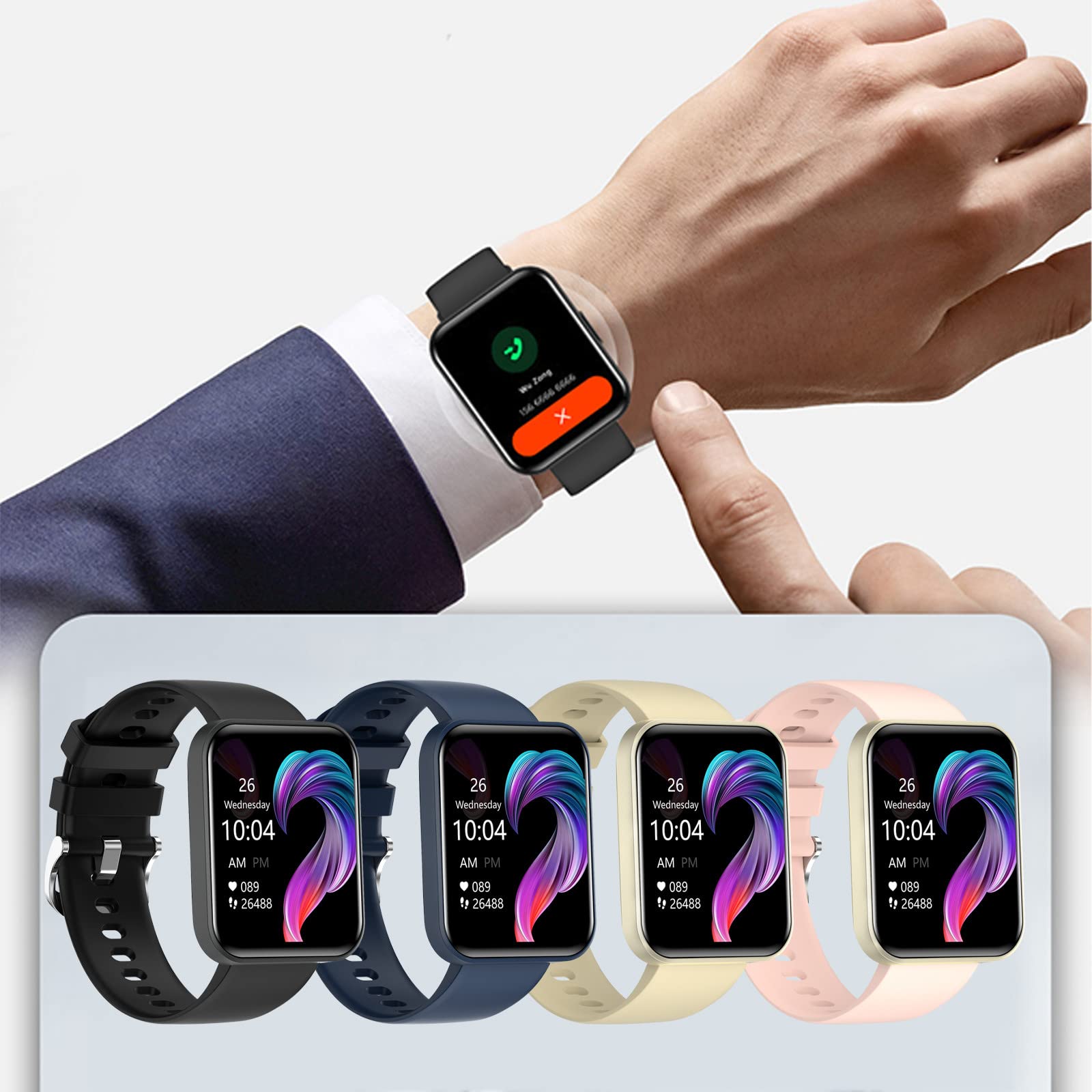 Kmonabie Smart Watch for Men Women - 1.69