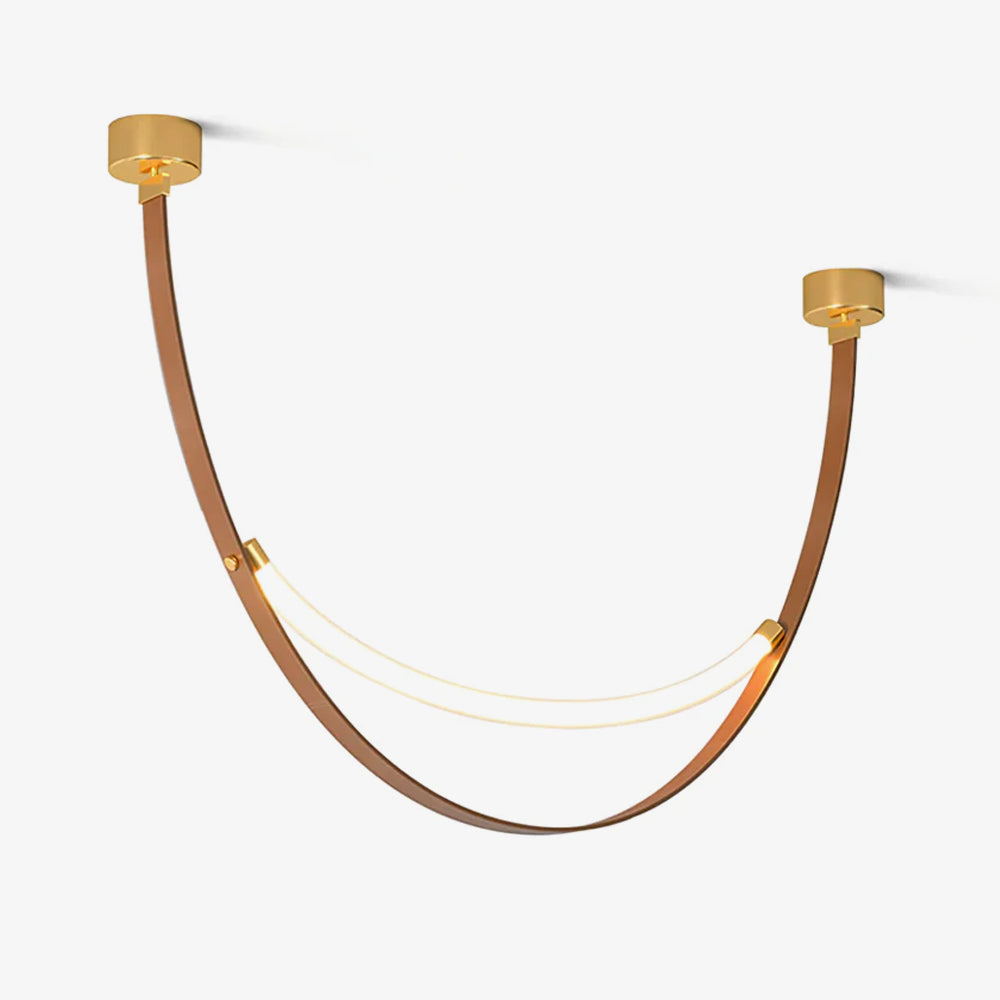 Modern Adjustable Belt Pendant Lamp - Industrial Style Hanging Light Fixture for Kitchen Island, Dining Room, or Bedroom Decor