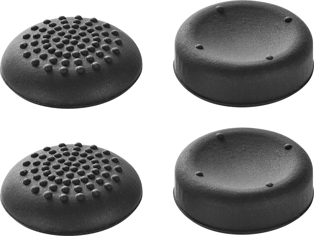 Insignia Analog Stick Covers for PS4 & PS3 Controllers - Black - Improve Grip & Protect Thumbsticks - Perfect for Gaming, Streaming & Long Play Sessions