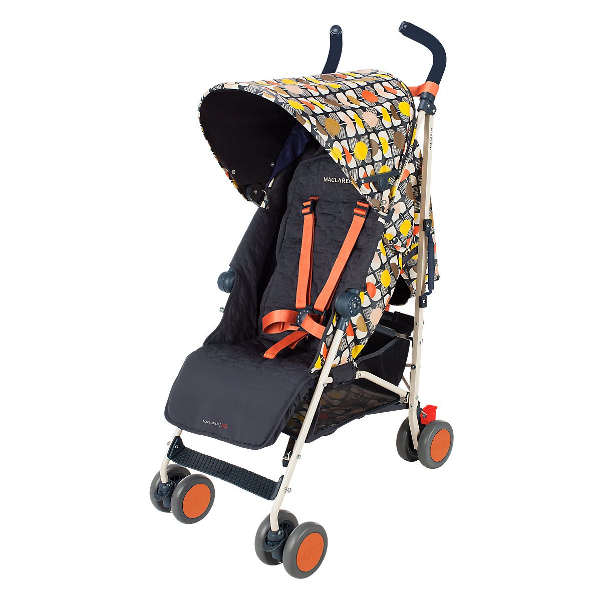 Maclaren Quest Stroller - Lightweight Compact Travel Stroller with Orla Kiely Floral Print | Perfect for City Walks, Travel & Everyday Use