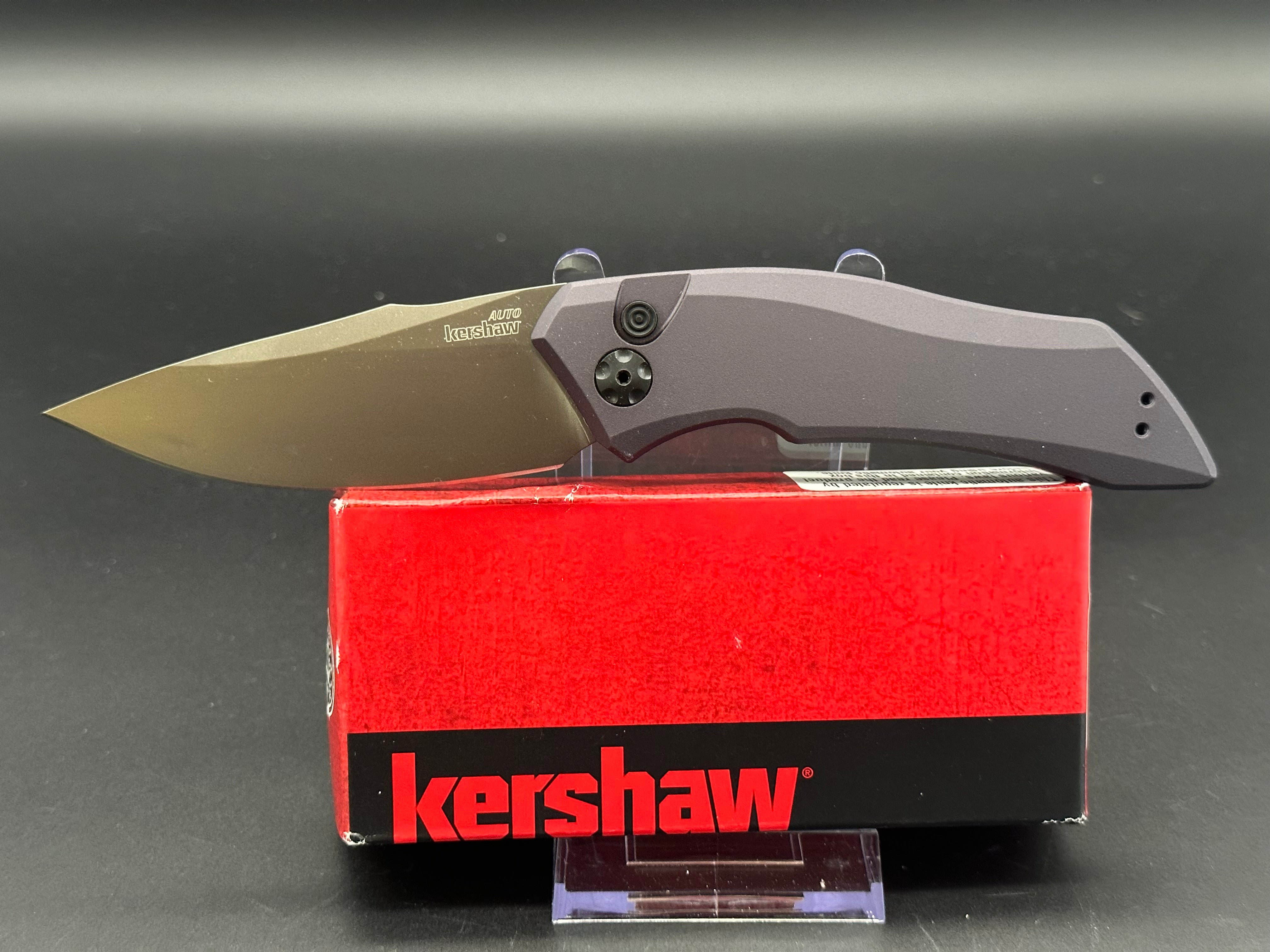 Kershaw Launch 1 Automatic Knife - Gray Tactical Folding Pocket Knife for EDC, Outdoor Camping & Survival Gear | High Speed Deployment | Premium CPM-154 Steel Blade