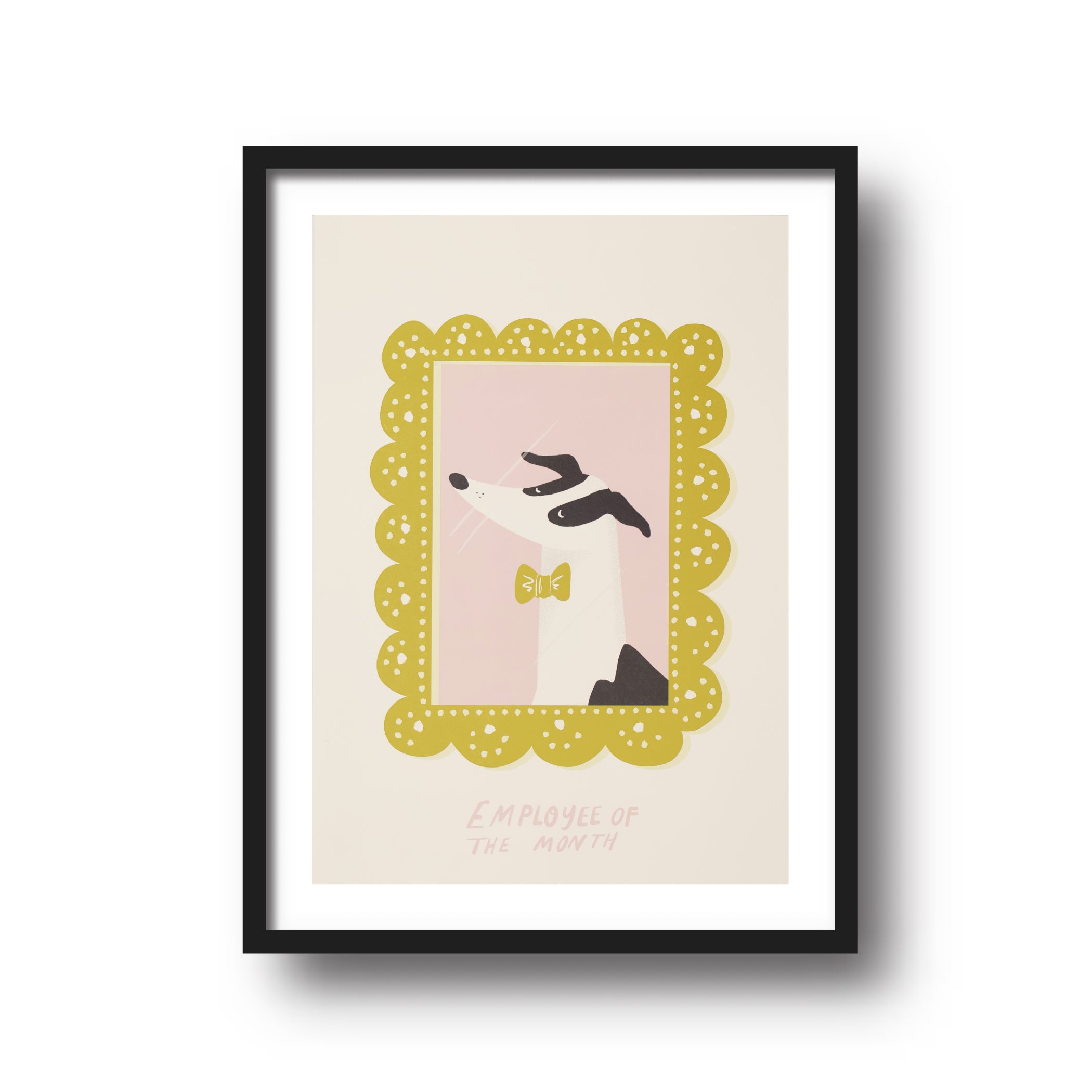 Bryony Moss Employee of the Month A4 Print - Motivational Office Wall Art for Workplace Recognition & Team Appreciation