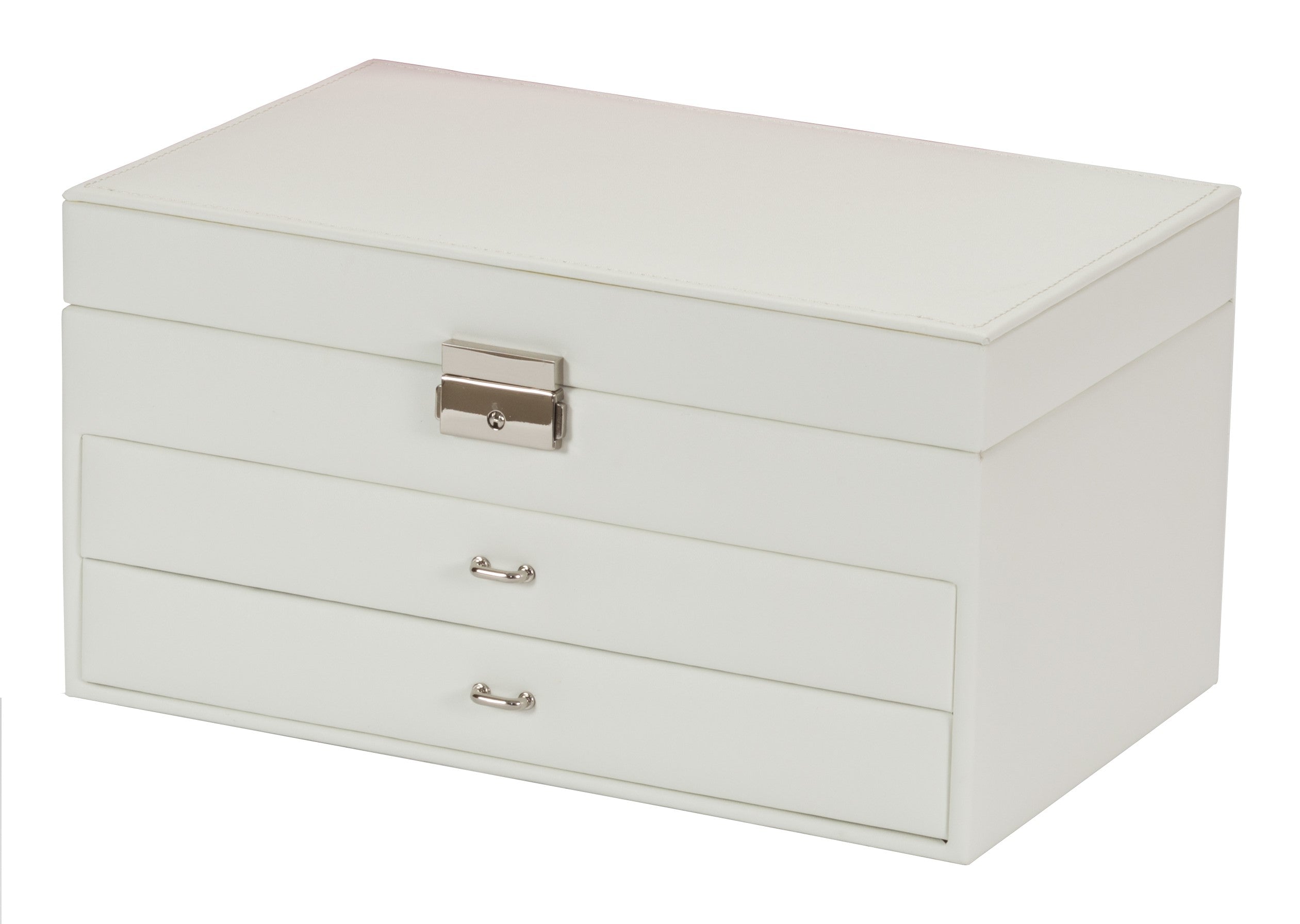 Camille Ivory Jewelry Box - Elegant Storage for Necklaces, Rings & Earrings - Perfect for Travel, Gifts & Home Decor