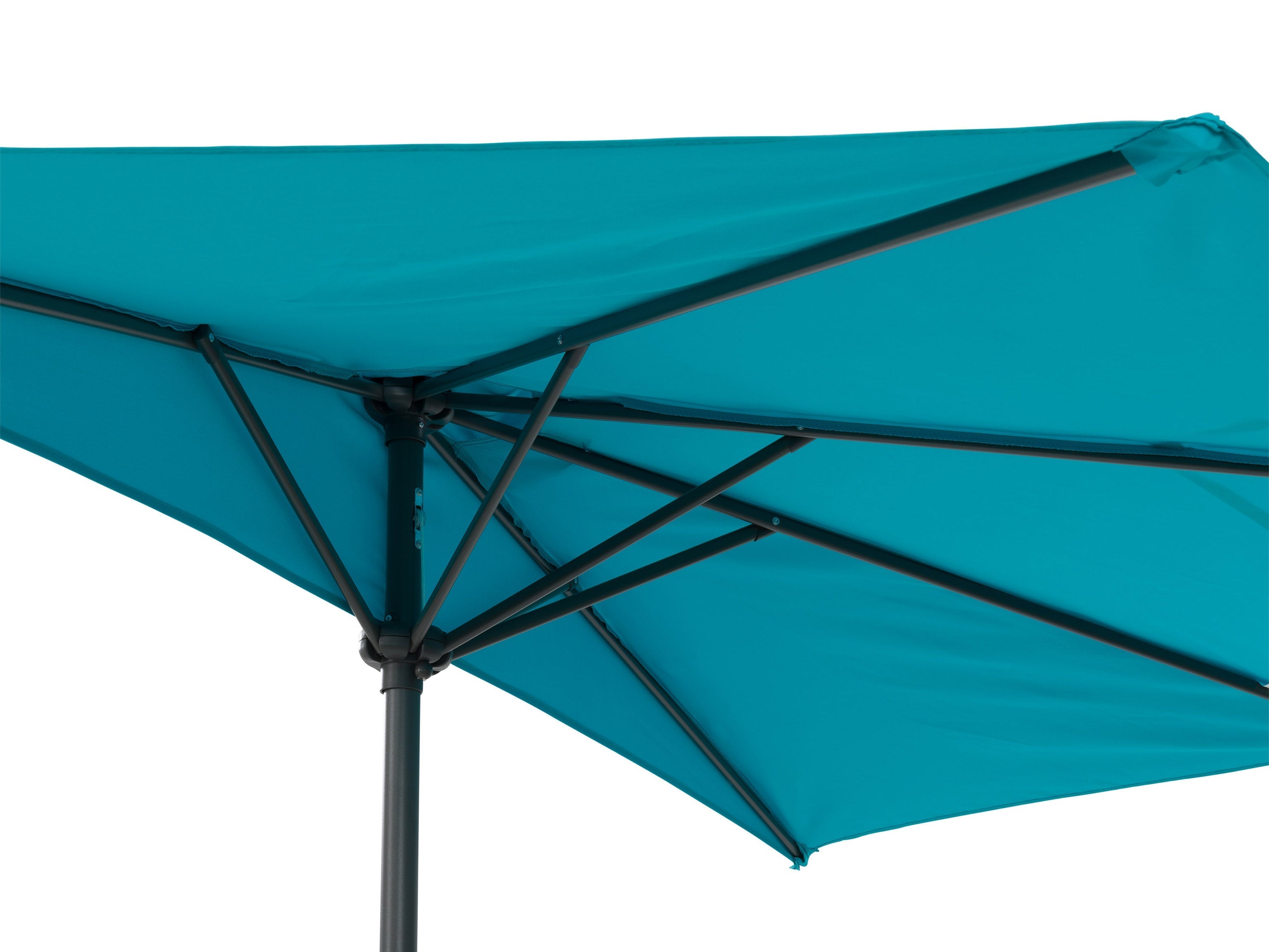 8.5ft Turquoise Half Umbrella - UV Protection Outdoor Patio Umbrella for Pool, Beach, Garden & Backyard - Waterproof Sun Shade for Relaxing in Style