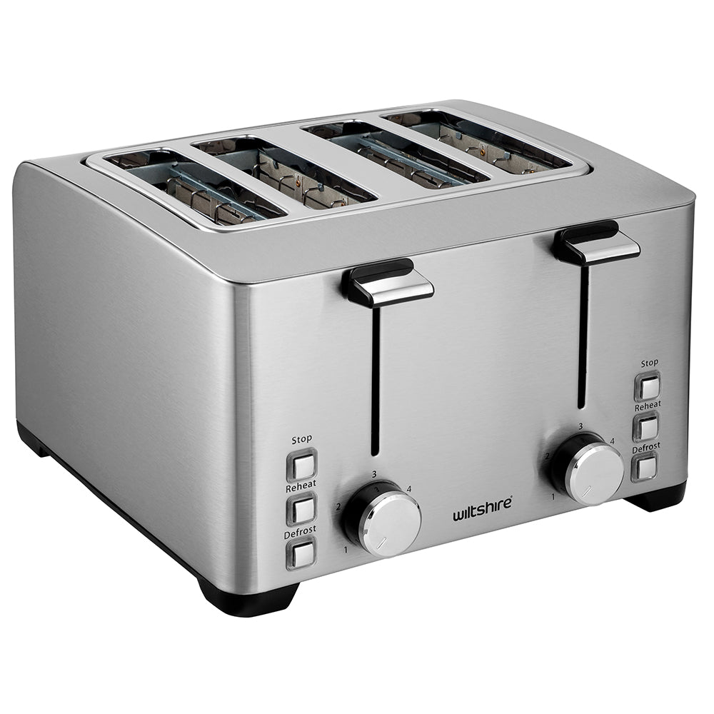 Best 2-Slice Electric Toaster for Quick Breakfast - Stainless Steel, Wide Slots, Defrost & Reheat Functions - Perfect for Home, Office, Dorm & RV Use