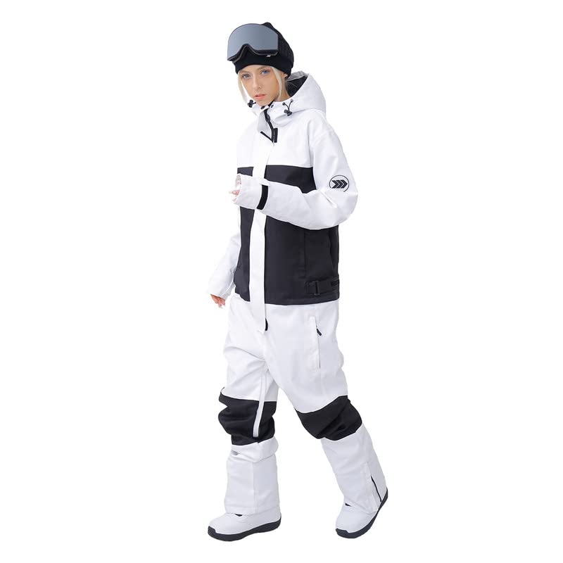 Waterproof Unisex Snow Suit for Men & Women - Winter Ski & Snowboard Jumpsuit | One-Piece Snowsuit for Outdoor Activities | Perfect for Skiing, Snowboarding & Cold Weather Adventures