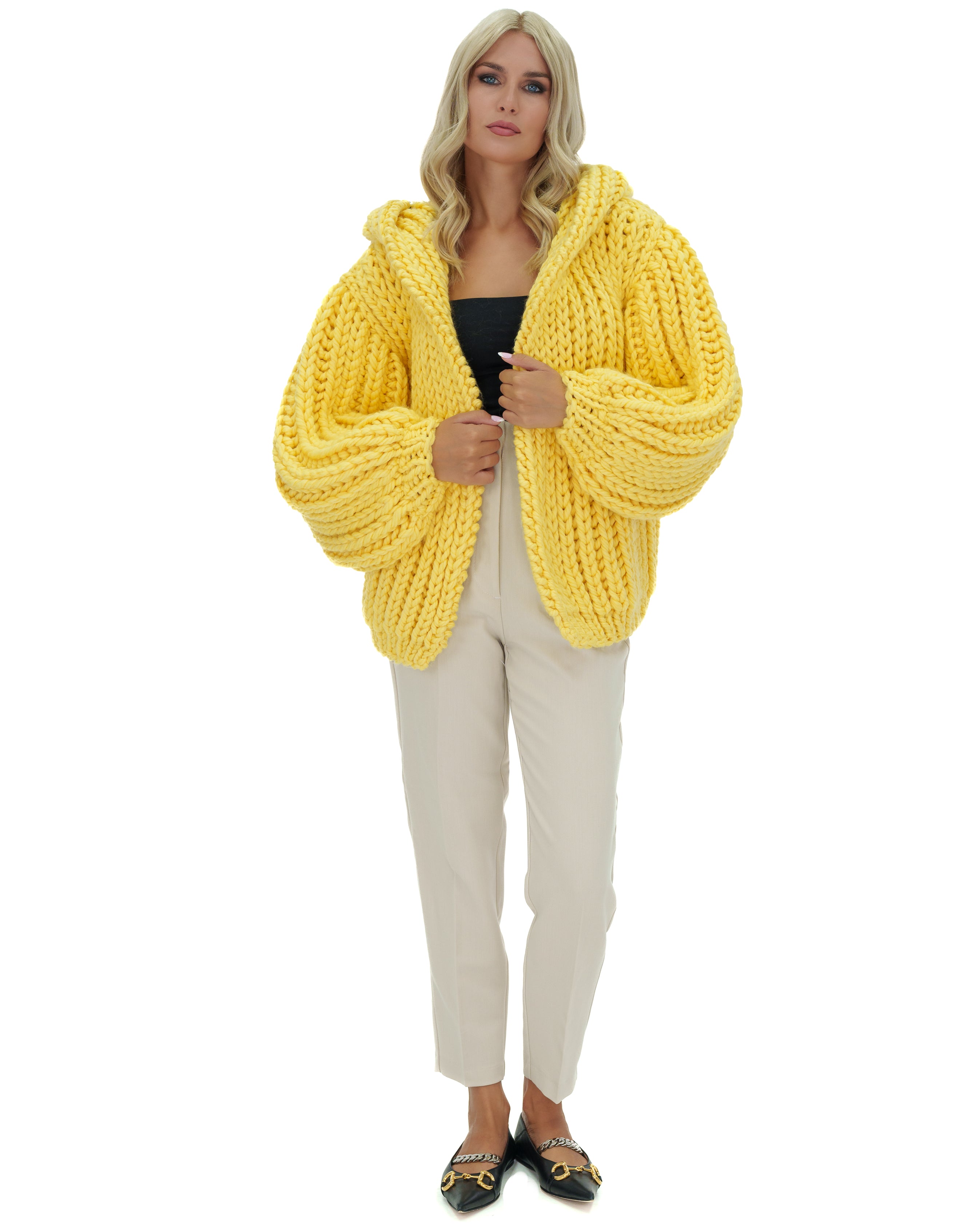 Stylish Hooded Chunky Cardigan for Women - Cozy Oversized Knit Sweater | Perfect for Fall, Winter & Casual Outfits