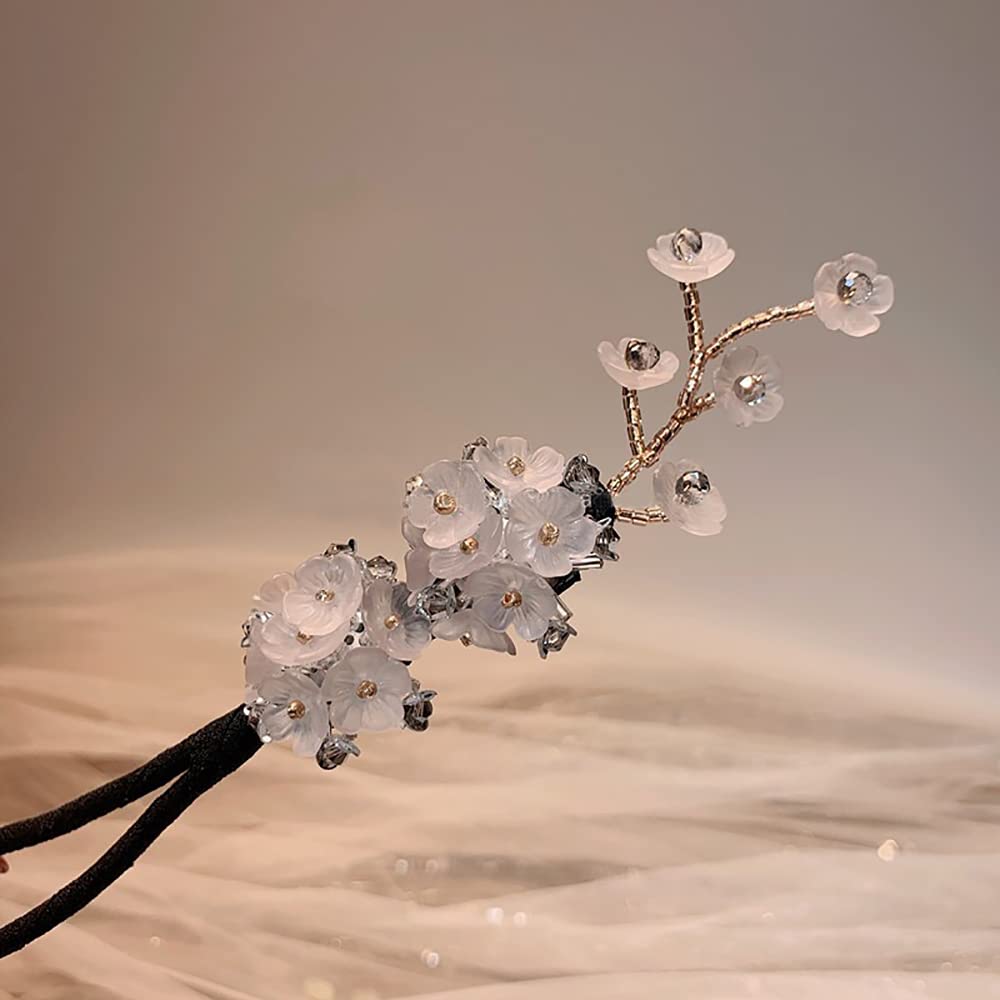 Korean Magic Hair Bun Holder - Cute Flower Ponytail Donut Bun Maker for Women & Girls | Grey Lazy Hair Clip for Quick Updos, Work, School & Special Occasions