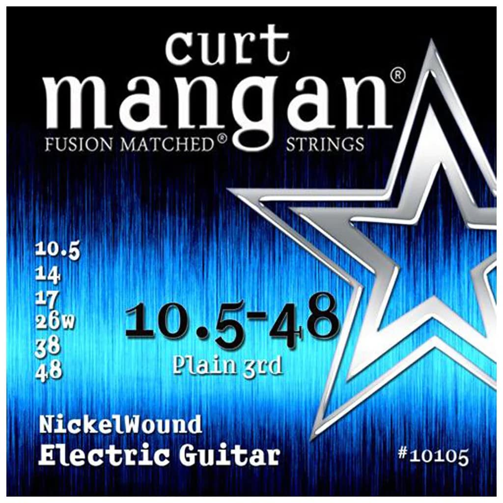 Curt Mangan 10.5-48 Nickel Wound Electric Guitar Strings - Premium Quality for Rock, Blues & Jazz Performance