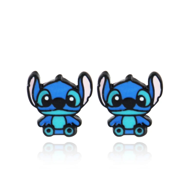 Disney Lilo & Stitch Heart Necklace - Cute Cartoon Jewelry for Women & Girls - Perfect Gift for Disney Fans, Cosplay & Everyday Wear