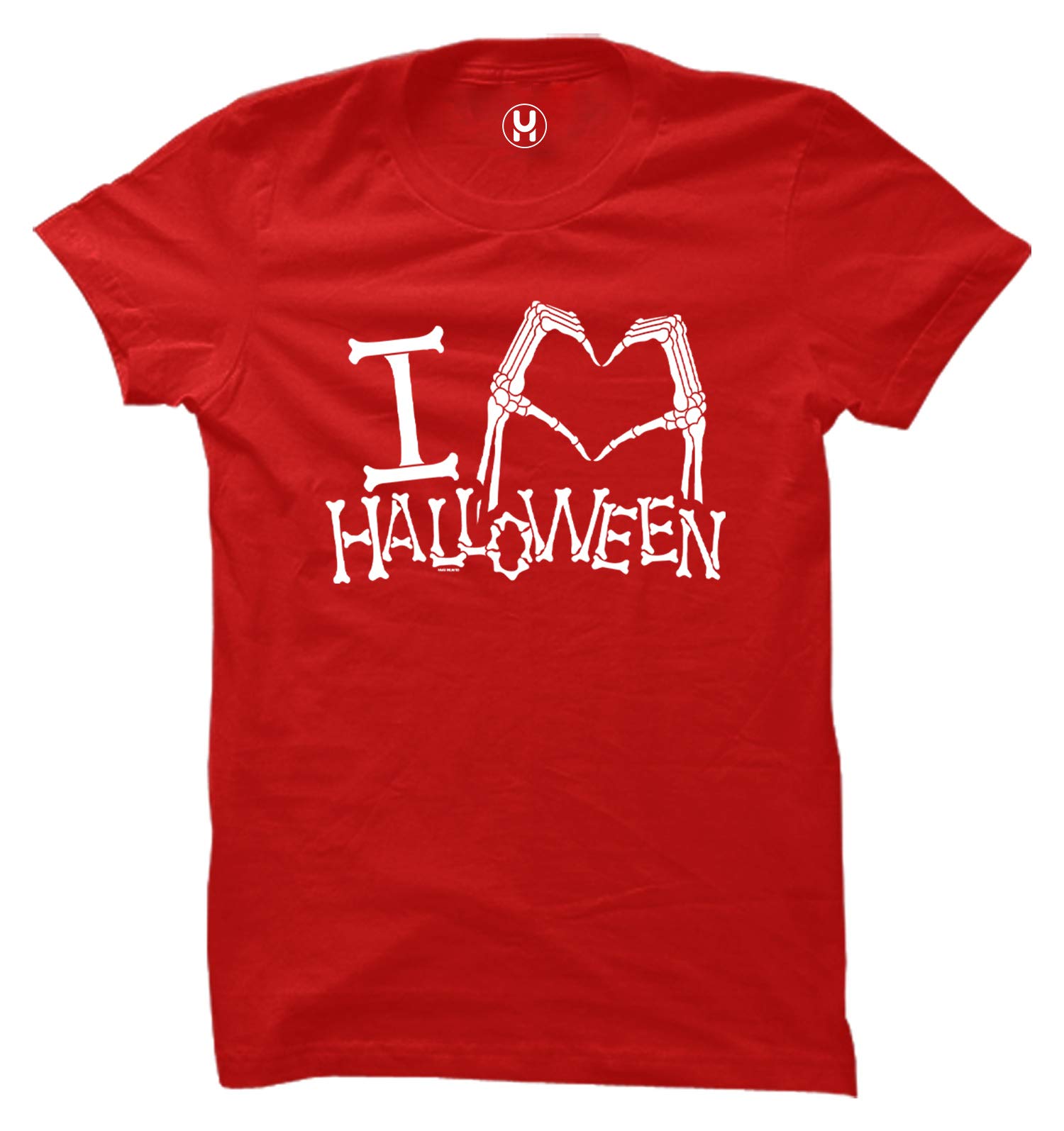 I Heart Halloween Skeleton Hands Bones Women's T-Shirt - Spooky Halloween Costume & Party Outfit