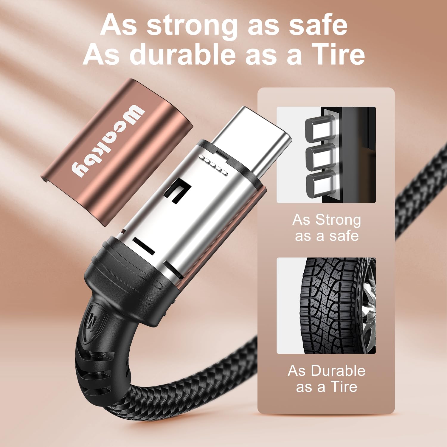 3M USB-C to USB-C Fast Charging Cable - High Speed Type C Charger Compatible with iPhone 16/15 Pro Max, PS5 Controller, MacBook Pro/Air, Galaxy S24/S23 Ultra, Pixel - Perfect for Gaming, Travel & Office Charging