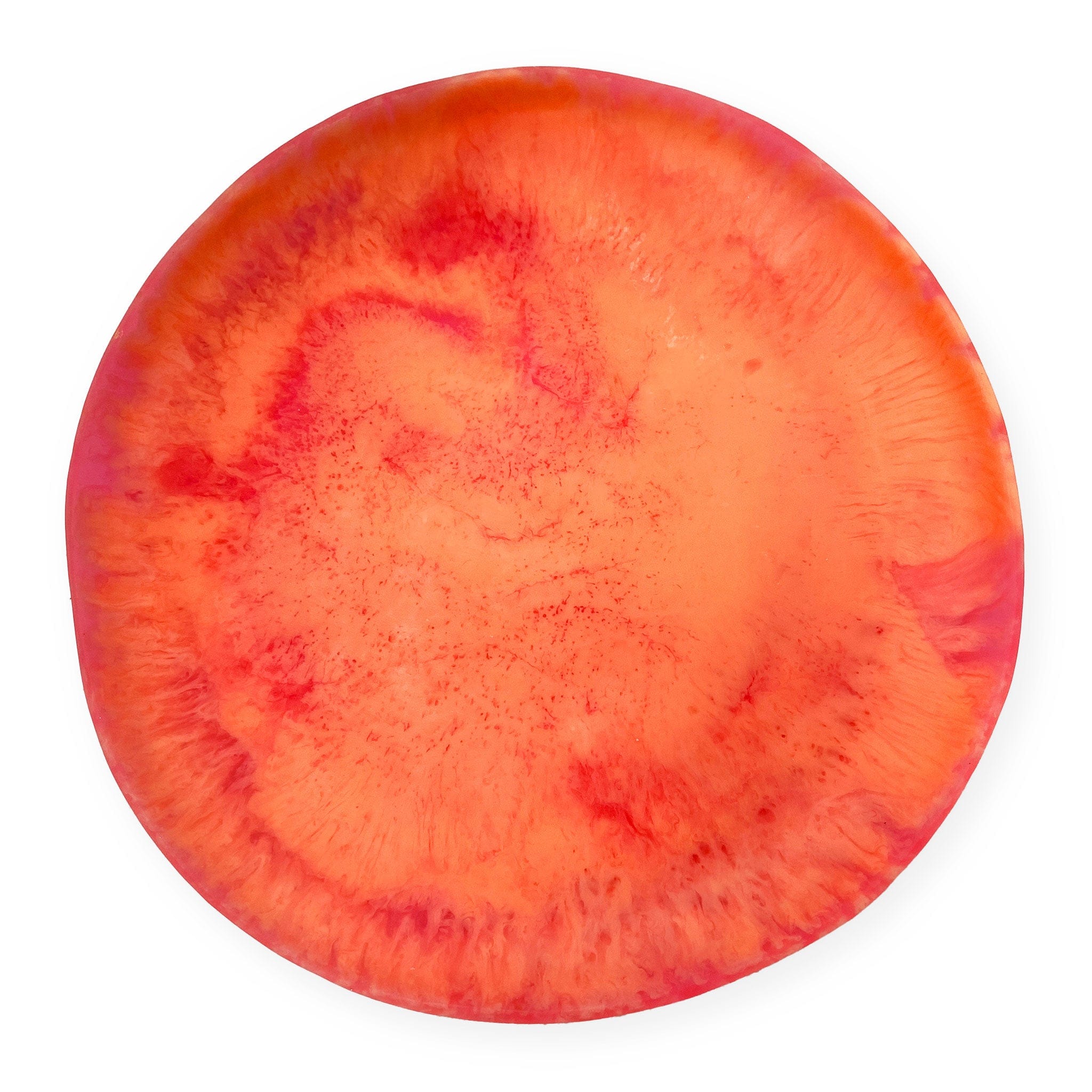 Extra Large Resin Swirl Serving Tray - Elegant Persimmon Design - Perfect for Charcuterie Boards, Party Platters & Home Decor