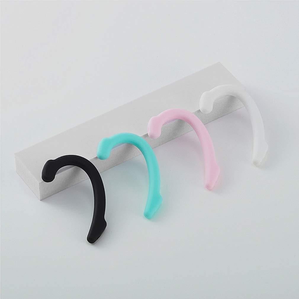 MALIK Silicone Anti-Slip Ear Saver Sleeve for Face Masks - Comfortable Strap for Kids & Adults (4 Pairs) - Perfect for School, Work, Travel & Daily Protection