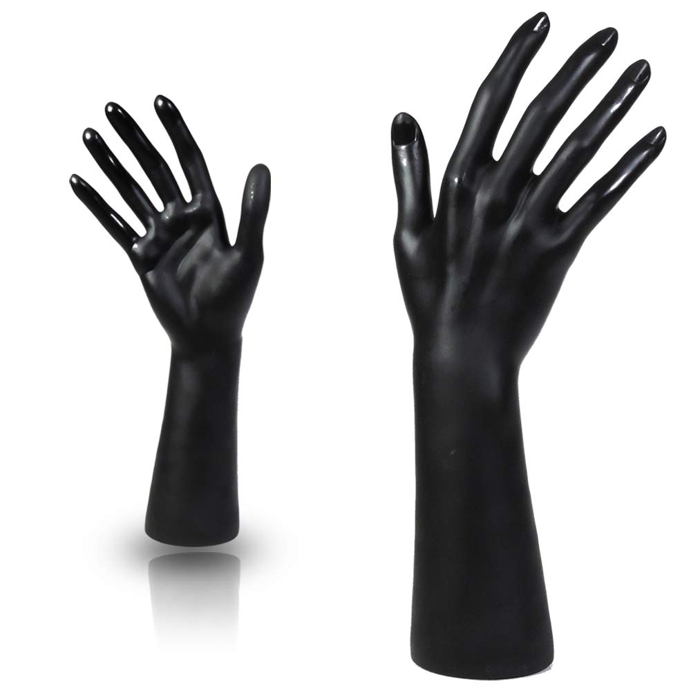 Black Female Mannequin Hand Display for Jewelry & Accessories - Perfect for Boutique, Retail Store, and Window Displays