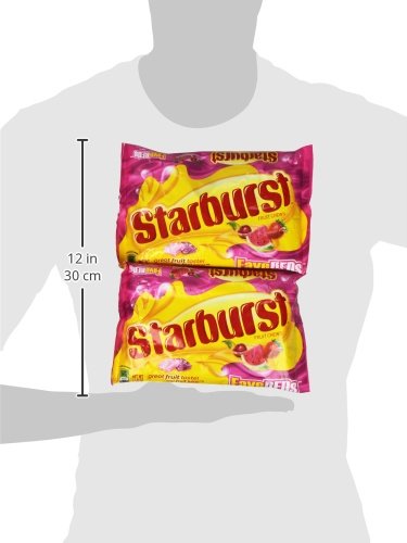 Starburst FaveREDs Fruit Chews Candy - 14oz (6 Bags) | Delicious Strawberry Flavored Chewy Candy for Parties, Halloween Treats & Office Snacks