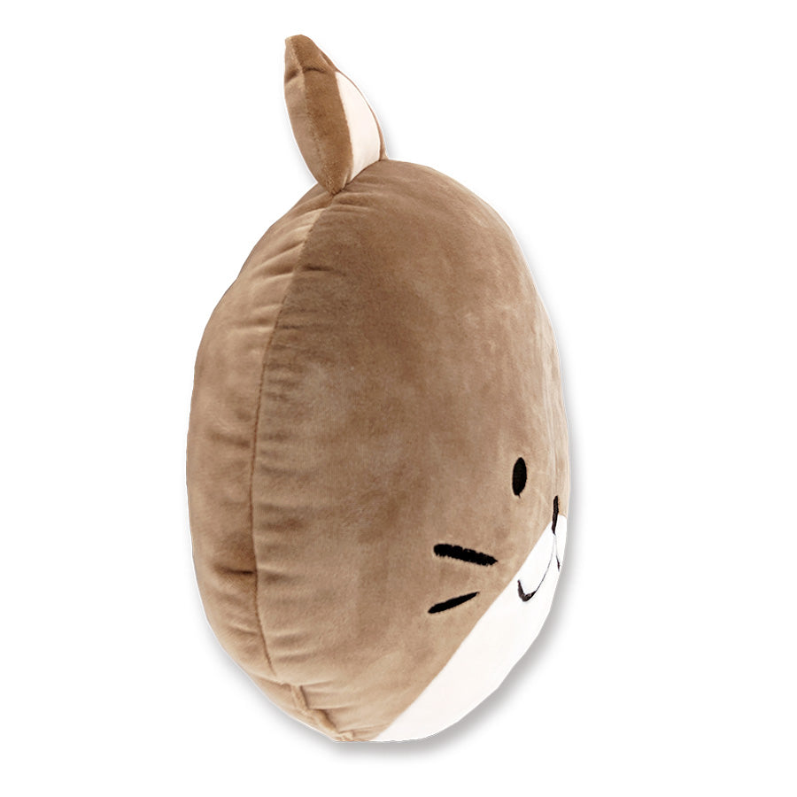 Cornelius The Cat Plush Squishy Cat Face Pillow with Floppy Ears - Soft Cuddly Stuffed Animal for Kids & Adults | Perfect for Bedroom Decor, Nap Time, Stress Relief & Anime Lovers Gift