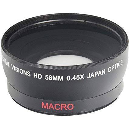 58mm Wide Angle Converter Lens for DSLR & Mirrorless Cameras - Expand Your Photography Horizons for Landscapes, Architecture & Group Shots