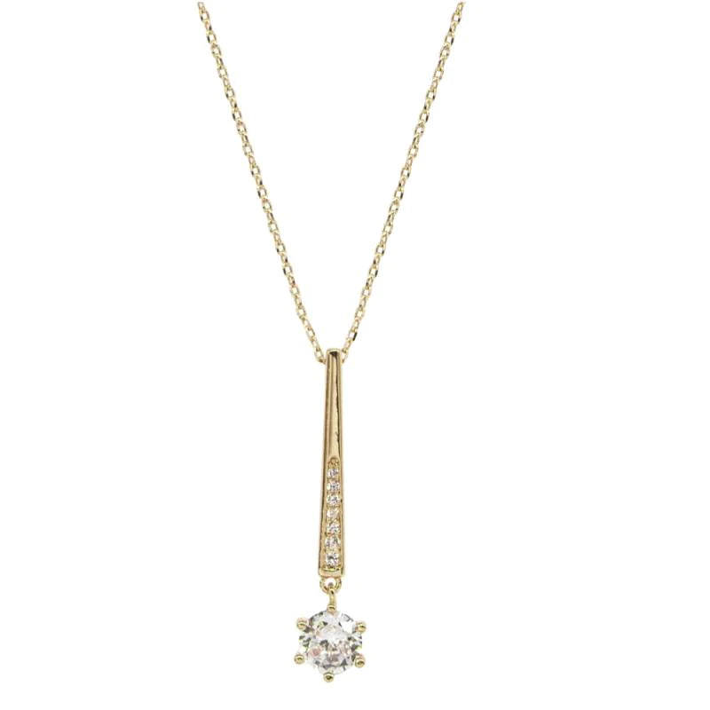 Elegant Gold Crystal Bridal Jewelry Set for Wedding - Necklace, Earrings & Bracelet | Perfect for Brides, Bridesmaids & Formal Occasions