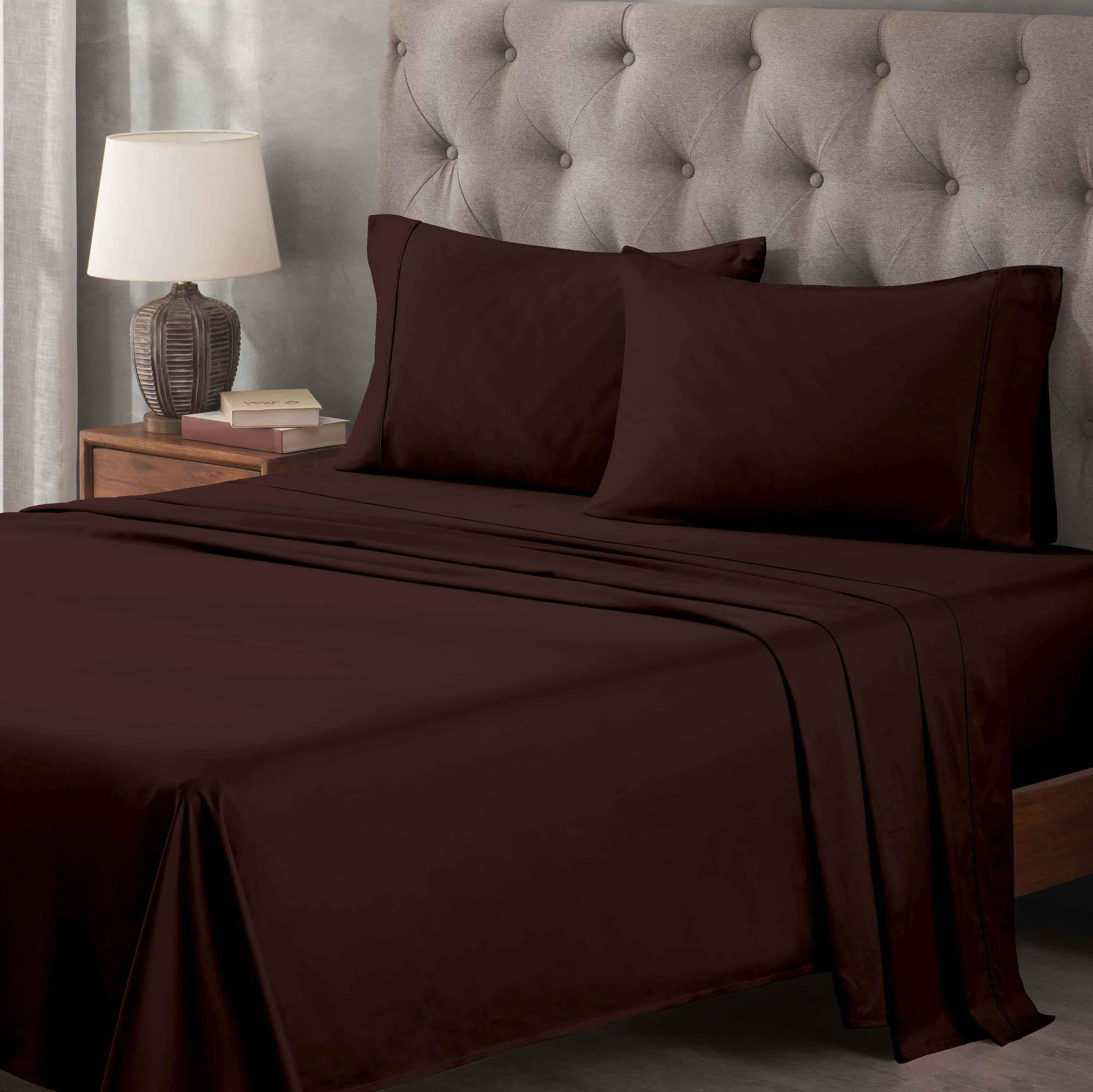Premium 400 Thread Count Egyptian Cotton Bed Sheet Set - Soft, Breathable & Durable for Ultimate Comfort - Perfect for Luxury Bedrooms & Hotels
