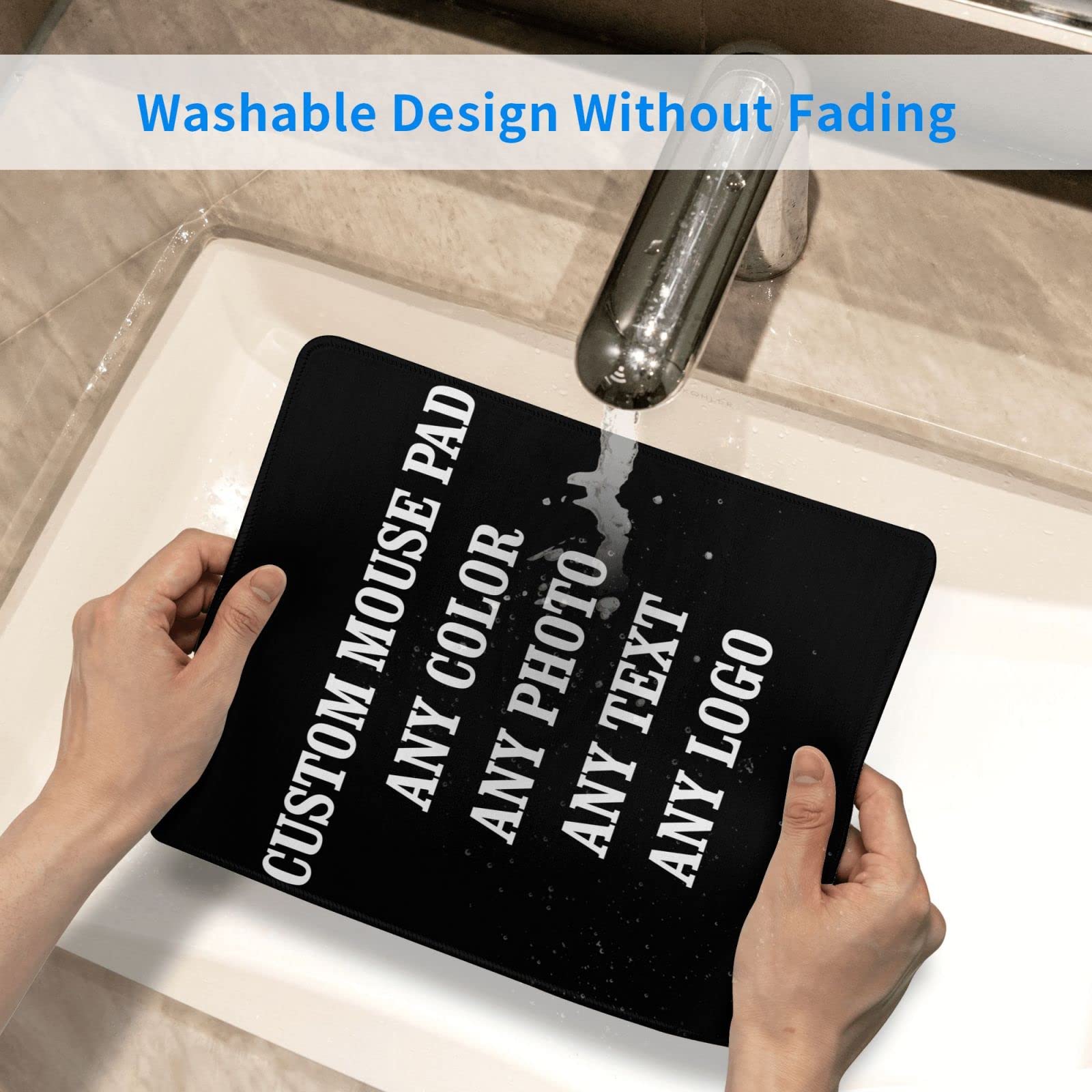 Custom Photo Mouse Pad - Personalized with Text, Logo & Art - 7.9