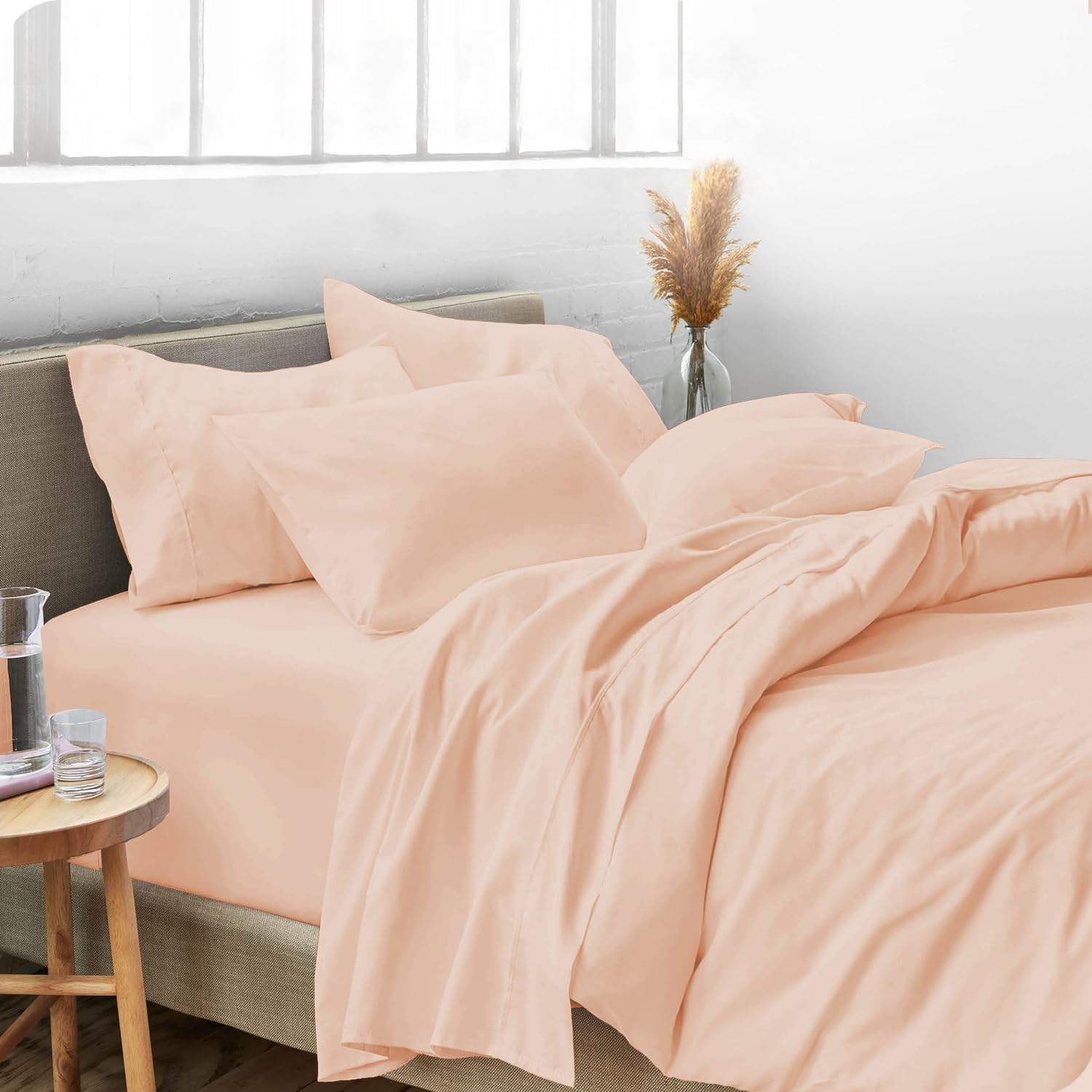 Luxury 800 Thread Count King Size Egyptian Cotton Sheets Set - 6 Piece Bedding with Pillowcases, 15