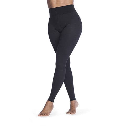 SIGVARIS Soft Silhouette Opaque Footless Compression Leggings 15-20 mmHg for Women - Medical Grade Support for Varicose Veins, Swelling & Circulation - Perfect for Travel, Work & Everyday Comfort