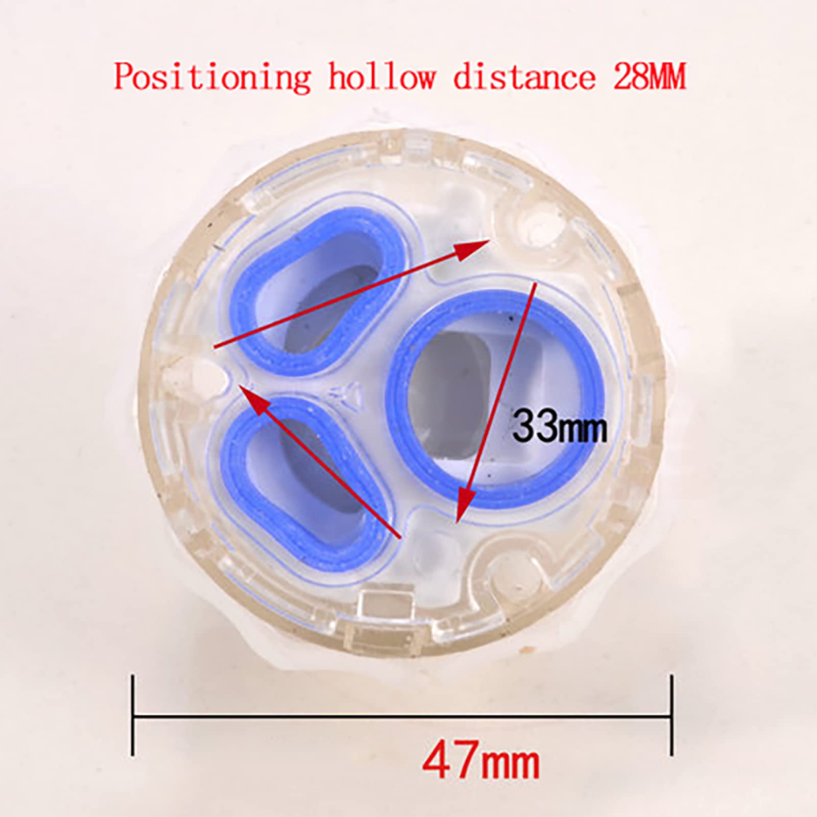 47mm Ceramic Disc Tap Cartridge Replacement - Single Lever Water Mixer Cartridge for Kitchen Faucet Valve Repair | Perfect for Leaky Faucet Fix & Bathroom Sink Maintenance